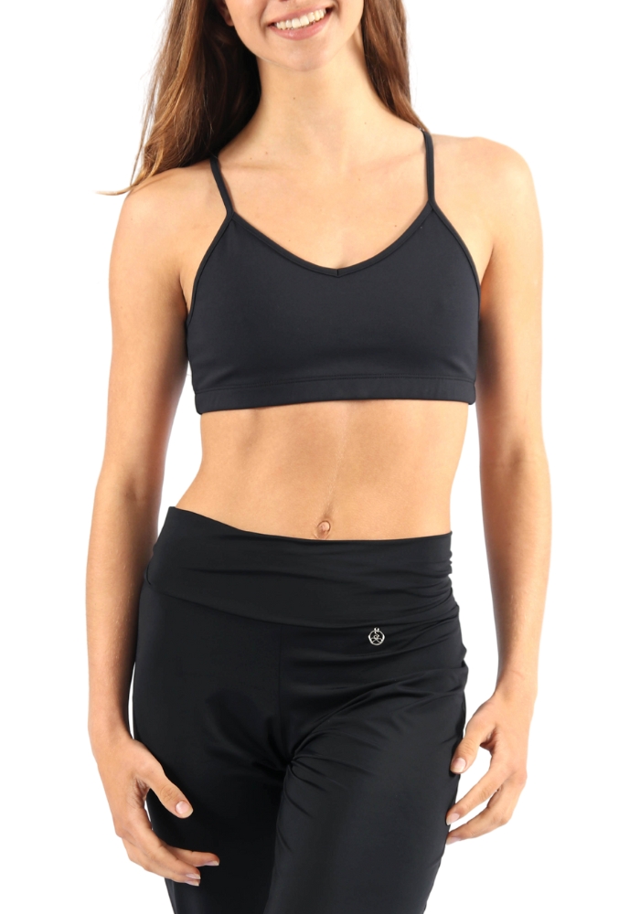 Shakti-Shanti-Body-Sculpt-Mulit-X-Back-Sports-Bra-BRA308-Black Multi X-Back Yoga Bra – Body Sculpt - Image 1