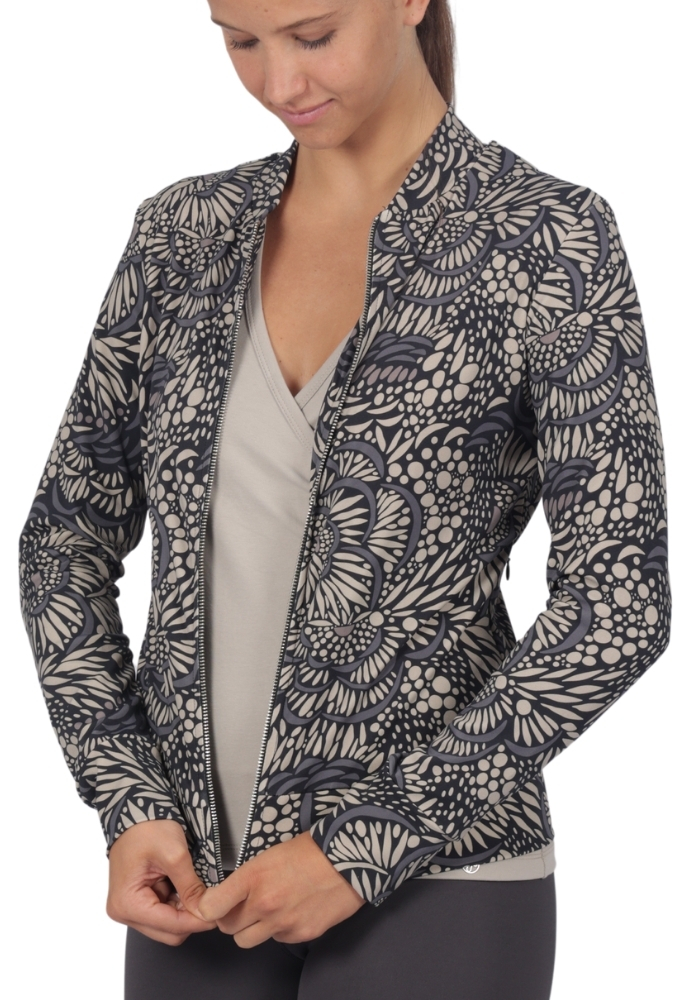 Shakti-Shanti-Body-Sculpt-Bomber-Jacket-TL301-Glacier-2 The Body Sculpt Bomber Jacket | with Invisible Pockets (Best Seller) - Image 1
