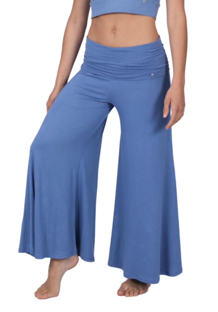 Shakti-Shanti-Wide-Band-Palazzo-Pants-Viscose-Denim-PL259 Theia Wide Band Palazzo Pants | Shakti Movement and Comfort - Image 1