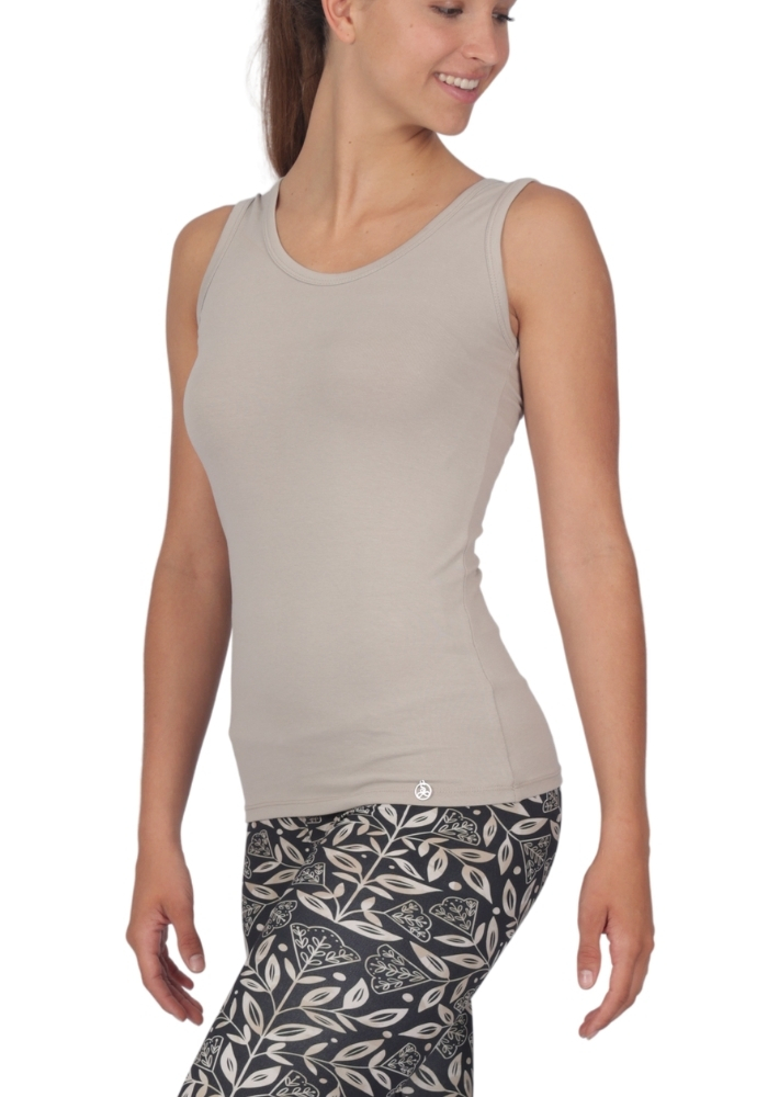 Shakti-Shanti-Cotton-Spandex-Vest-TS027-Clay Cotton Rich CLEO Vest | Shape and Flow - Image 1