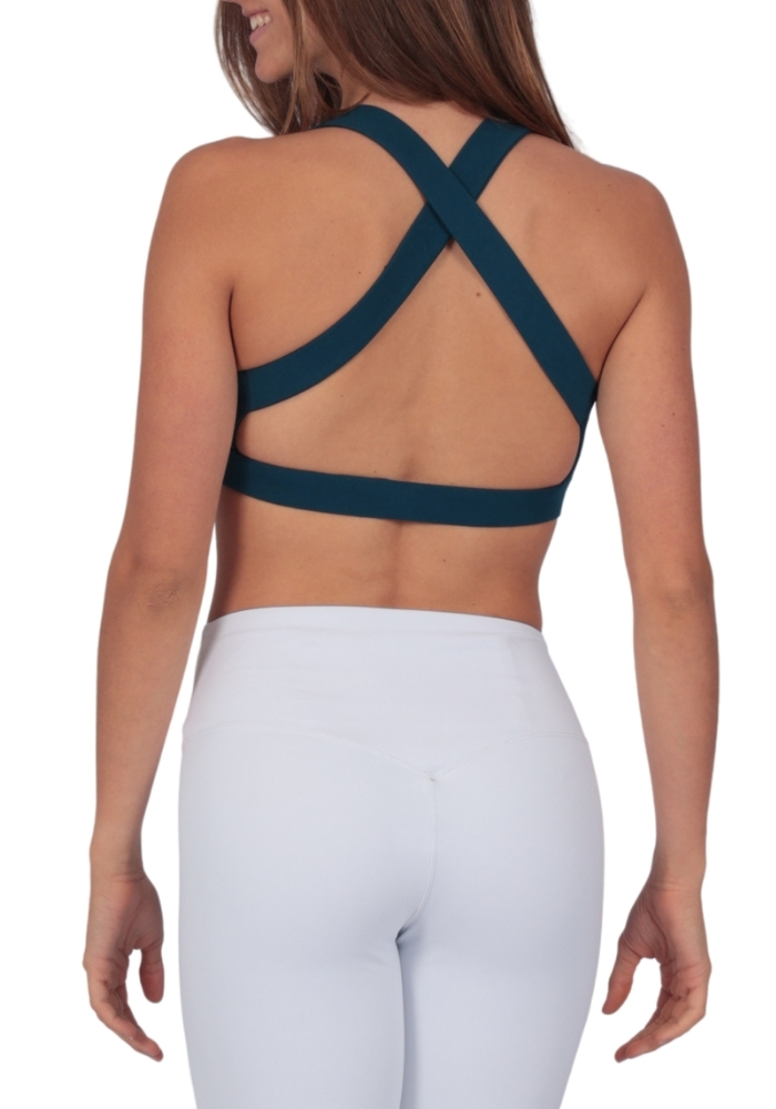 Shakti-Shant-8i-Cotton-Rich-Yoga-X-Back-Bra-BRA071-TS071-SeaGreen-31 - Copy Cotton X-Back Yoga Bra | Striking Support - Image 1