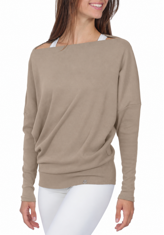 Shakti-Shanti-Cotton-Rib-Tranquil-Off-Shoulder-TL187-Corainder The Tranquil Ribbed Off Shoulder Top | Comfort meets Style - NEAR PERFECT - Image 1