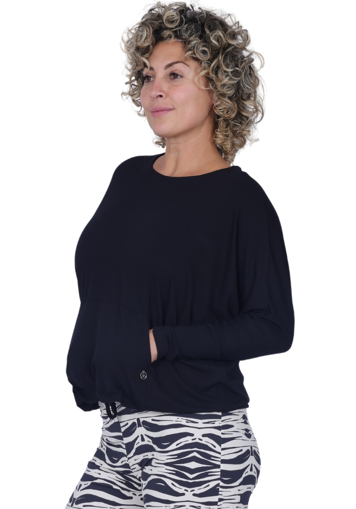 Shakti-Shanti-Viscose-Track-Top-With-Kangaroo-Pockets-TL291-Black (3) ATHENA Track Top with Pocket | Lounge Luxury - Image 1
