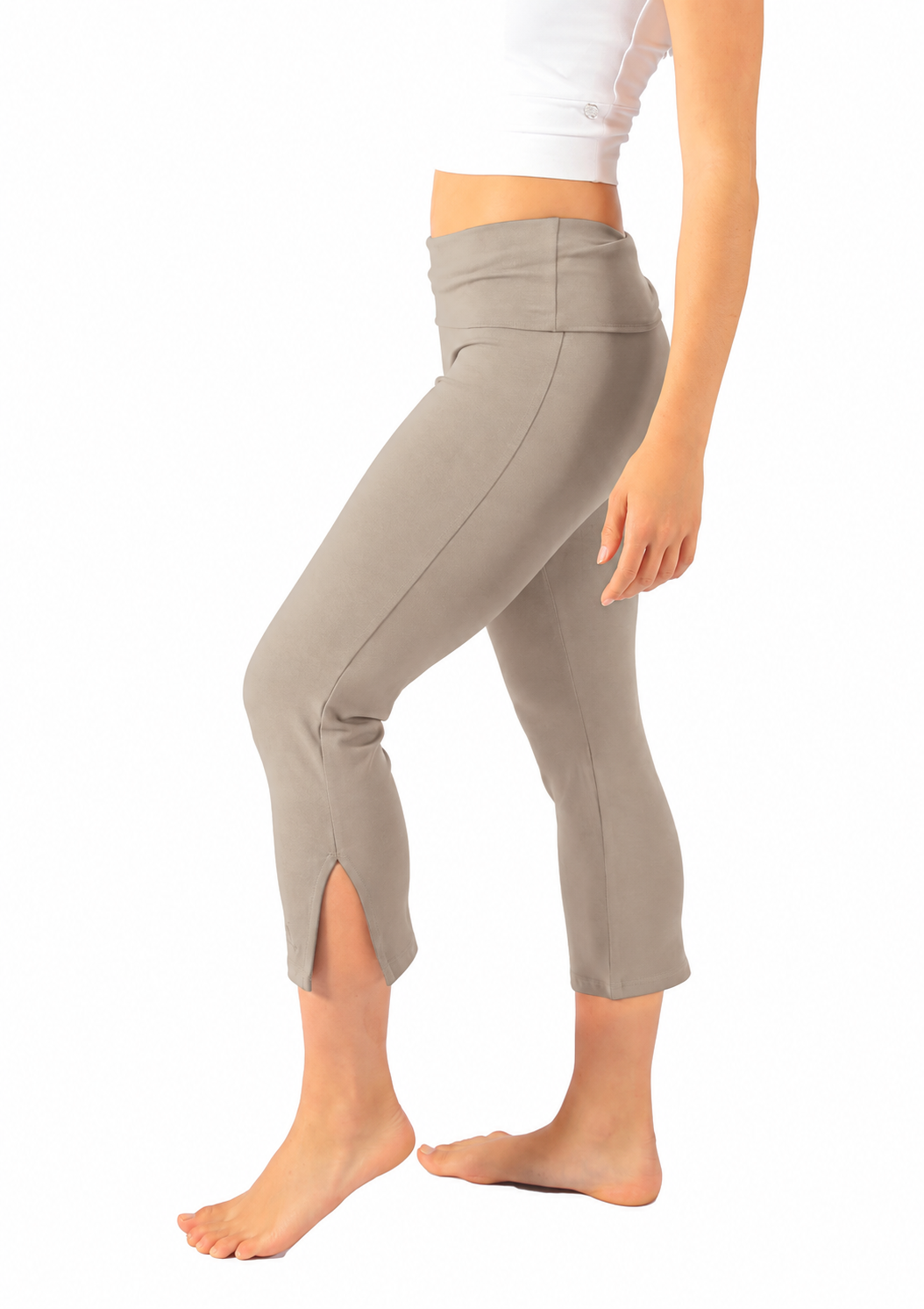 ChatGPT Image Sep 22, 2026, 05_02_14 PM Wide Band ¾ Pants with Side Split | Shakti Shanti - Image 1