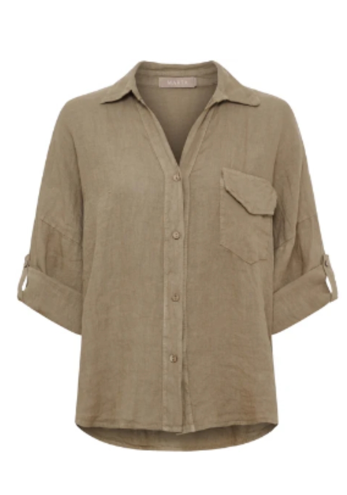 marta-du-chateau-relaxed-linen-shirt-PC266152-Cardamom Marta Du Chateau | Relaxed Linen Shirt - Image 1